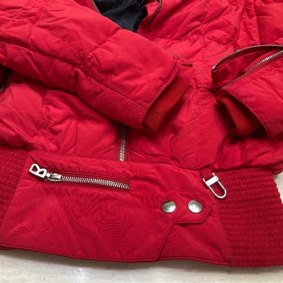 Vintage Bogner Red Goose Down Filled Puffer Ski Winter Jacket Women's Size 8 - Picture 10 of 14